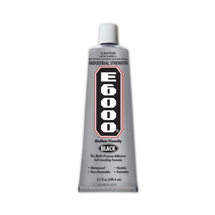 Eclectic E6000工业强度溶剂型胶粘剂(黑色)图片